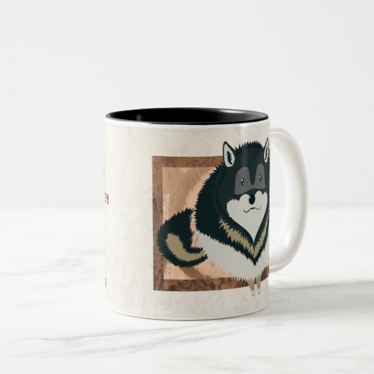 Fluffy Wolf Tasse (VorderseiteRechts)