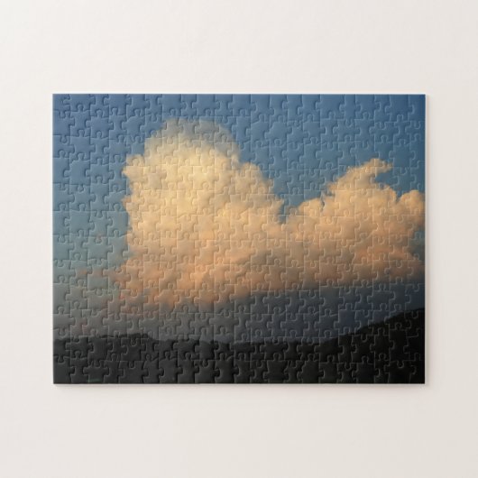 Fluffy Wolken in der Sky-Fotografie Puzzle (Horizontal)