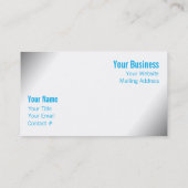 Fluffy Wolken in einem blauen Himmel Visitenkarte (Rückseite)