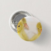 Fluffy Yellow Ducklings Button (Vorne & Hinten)