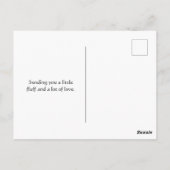 Fluffy Yorkshire Terrier Soft und Gentle Dog Art Postkarte (Rückseite)