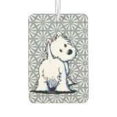Fluffybutt Westie Autolufterfrischer (Rückseite)