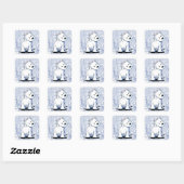 Fluffybutt Westie Stickers (Blatt)