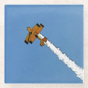 Flug 1 Küste Glasuntersetzer