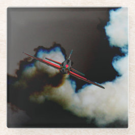 Flug 3 Küste Glasuntersetzer