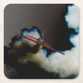 Flug 3 Küste Rechteckiger Pappuntersetzer