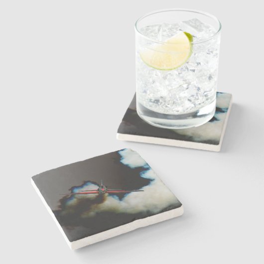 Flug 3 Küstenercnm Steinuntersetzer (Seitenansicht)