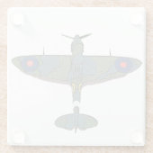 Flug 5 Küste Glasuntersetzer (Rückseite)