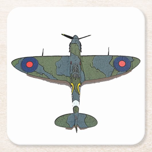 Flug 5 Küstenercnm Rechteckiger Pappuntersetzer (Vorderseite)