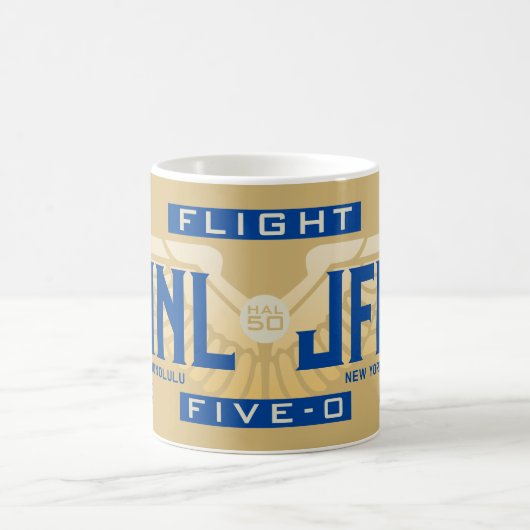 Flug 5-O (HAL50) HNL bis JFK Kaffeetasse (Mittel)