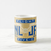 Flug 5-O (HAL50) HNL nach JFK Kaffeetasse (Mittel)