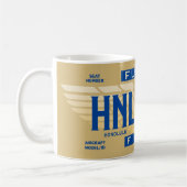 Flug 5-O (HAL50) HNL nach JFK Kaffeetasse (Links)