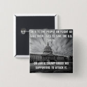 Flug 93 Rettete die Hauptstadt. Trump griff ihn an Button (Vorne & Hinten)