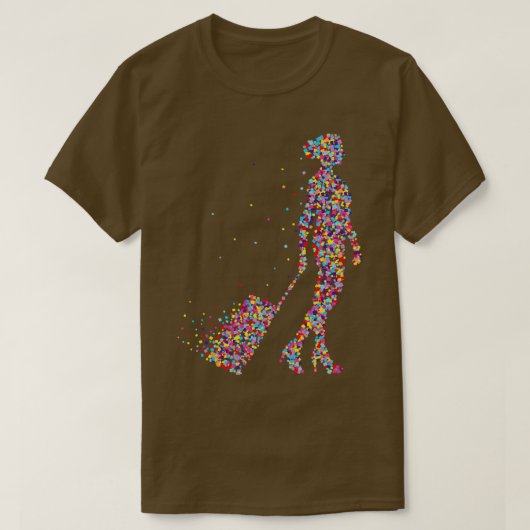 Flug Attendant Stewardess Profession T-Shirt (Design vorne)