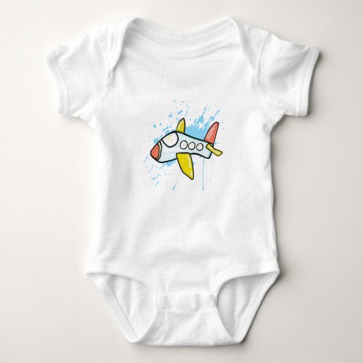 Flug Baby Strampler (Vorderseite)