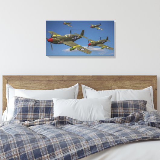 Flug der Apache-Tauchbomber A-36 Leinwanddruck (Insitu (Schlafzimmer))