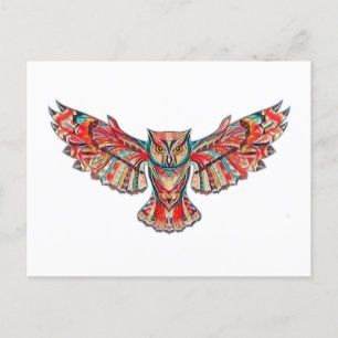 Flug der Eule Postkarte