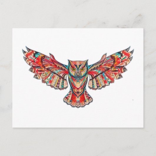 Flug der Eule Postkarte (Vorderseite)