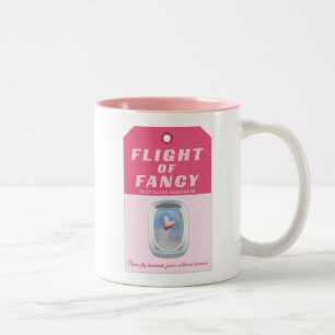 Flug der Extravaganten Gepäckmarke Zweifarbige Tasse