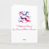 Flug der Extravaganten Grußkarte Karte (Rückseite)