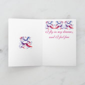 Flug der Extravaganten Grußkarte Karte (Innenseite)