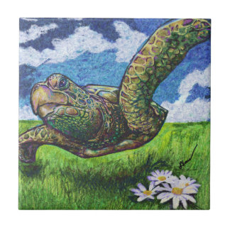 Flug der Meeresschildkröte-Erholung / Tile Fliese