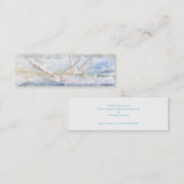 "Flug der Möven" kleines Lesezeichen Mini Visitenkarte (Vorne/Hinten)