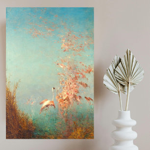 Flug Der Rosaflamingos, Étang De Vaccarès Poster