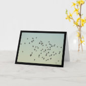 Flug der Tauben Karte (Gelbe Blume)