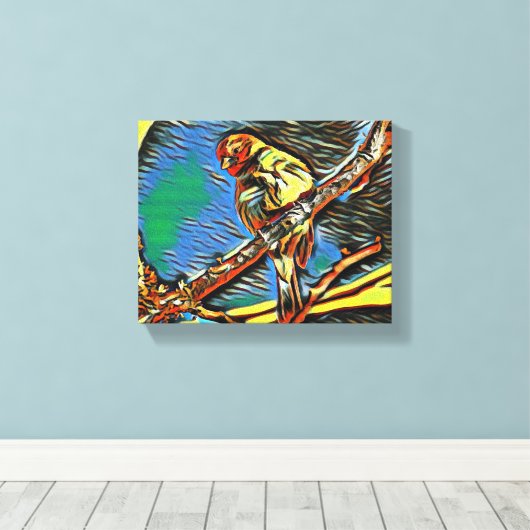 Flug der Träume: Vögel in Bewegung Leinwanddruck (Insitu (Holzboden))