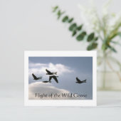 Flug der Wilden Gans - gerissene Kanten nach Karte (Stehend Vorderseite)