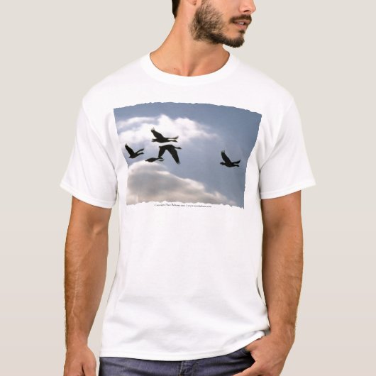 Flug der Wilden Gans | T - SHIRT | angepasst (Vorderseite)