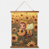 Flug des Hummelfahrers Wandteppich Mit Holzrahmen (Vorderseite)