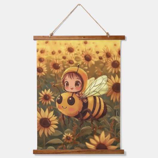 Flug des Hummelfahrers Wandteppich Mit Holzrahmen (Vorderseite)