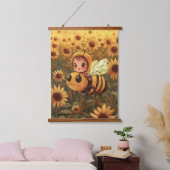 Flug des Hummelfahrers Wandteppich Mit Holzrahmen (Schlafzimmer)