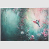 Flug des Hummingbird-Blumengartens Seidenpapier (Vorderseite)