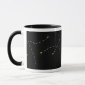 Flug des Leuchtkäfers Tasse (Links)