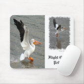 Flug des Pelikans Mousepad (Mit Mouse)