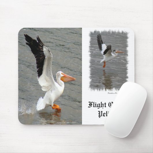 Flug des Pelikans Mousepad (Mit Mouse)