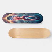 "Flug des Phönix: Verzaubertes Twilight Skateboard (Horizontal)