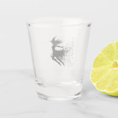Flug des Schattens Schnapsglas (Rückseite)