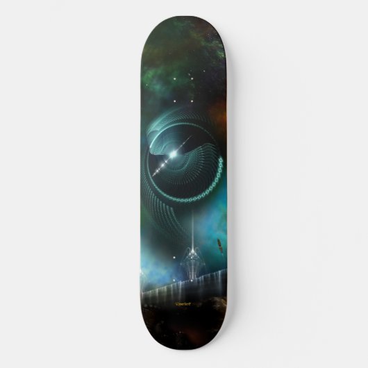Flug des Skateboards des Corbius-Fraktals (Vorderseite)