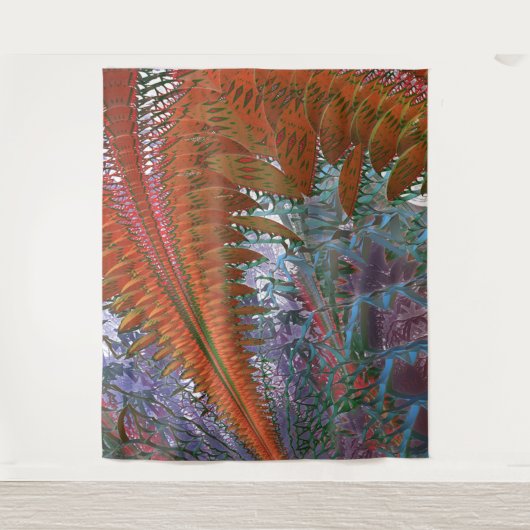 Flug durch das Dschungeltapestry Wandteppich (Vorderseite)