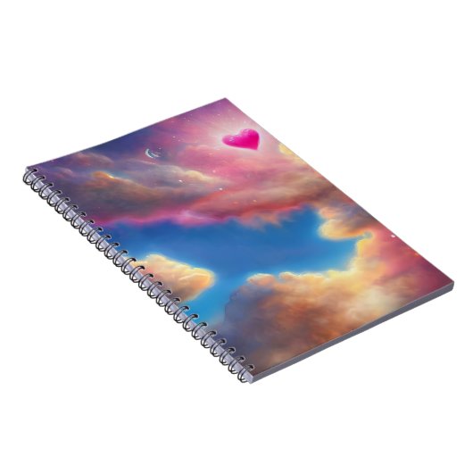 Flug durch das Wolkenblatt Notizblock (Rechte Seite)