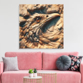 Flug durch den Sand der Zeit - Abstrakte Kunst Leinwanddruck (Insitu (Wohnzimmer))