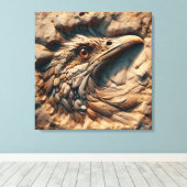 Flug durch den Sand der Zeit - Abstrakte Kunst Leinwanddruck (Insitu (Holzboden))