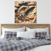 Flug durch den Sand der Zeit - Abstrakte Kunst Leinwanddruck (Insitu (Schlafzimmer))