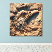 Flug durch den Sand der Zeit - Abstrakte Kunst Leinwanddruck (Insitu (Holzboden))