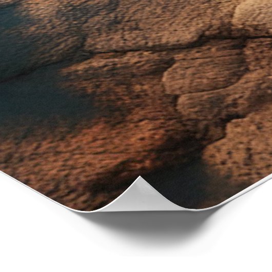 Flug durch den Sand der Zeit - Abstrakte Kunst Poster (Ecke)