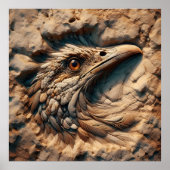 Flug durch den Sand der Zeit - Abstrakte Kunst Poster (Vorne)